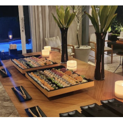 Jantar japonês + ilha de temakis