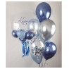 2 Buquês de balões com balão bubble