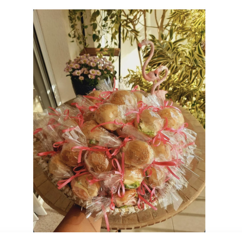 Mini Sanduichinhos Embalados - 50 unidades